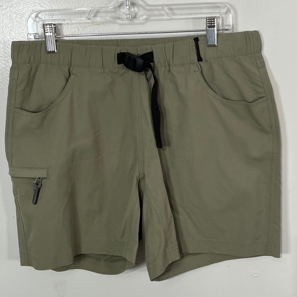 IBEX Fatigue Green Nylon Cargo Hiking Shorts Women's Size Large